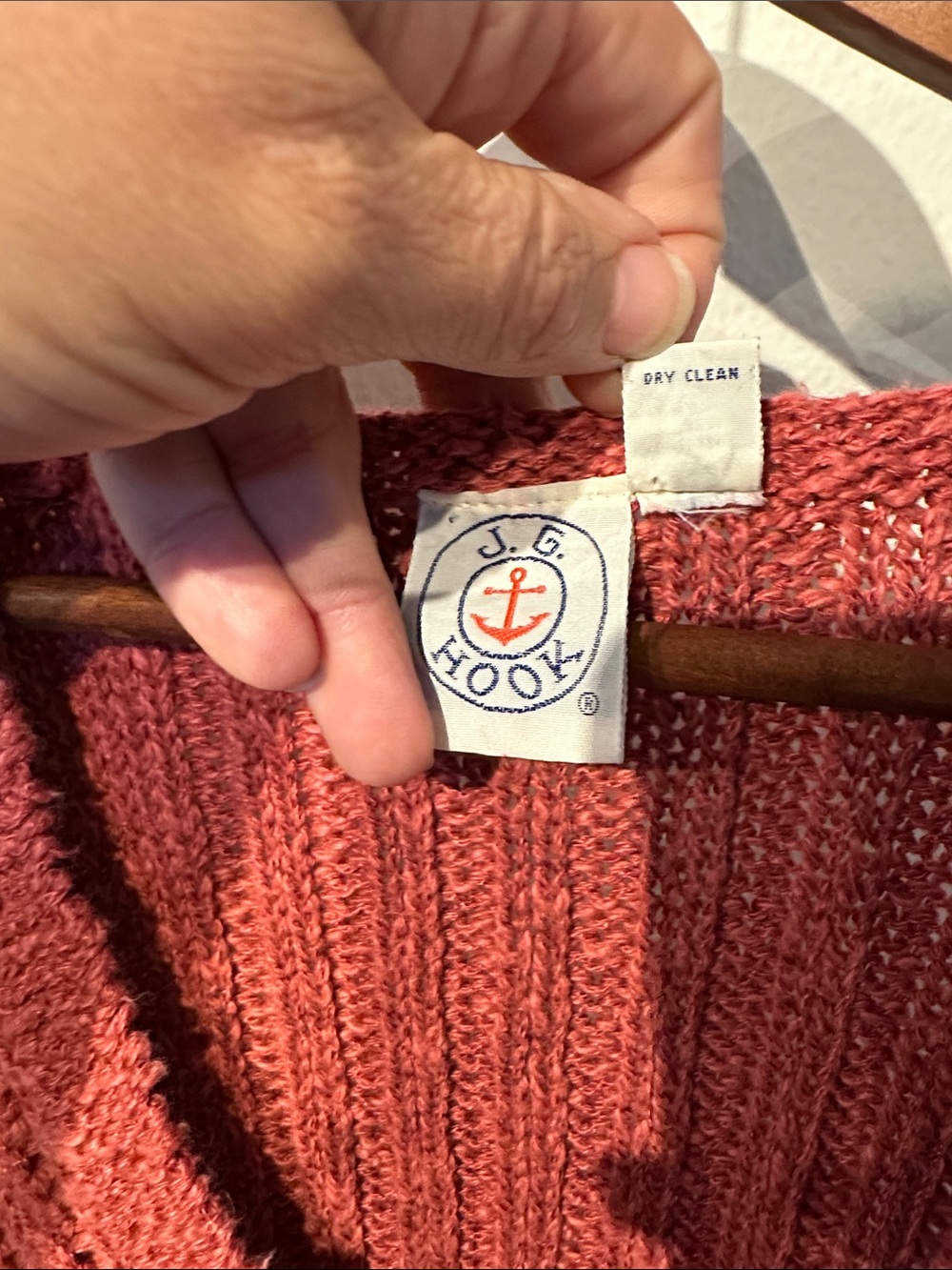 💎 HTF Irish Linen/cotton blend Cable-Knit V-Neck Sweater Vest - Picture 6 of 8